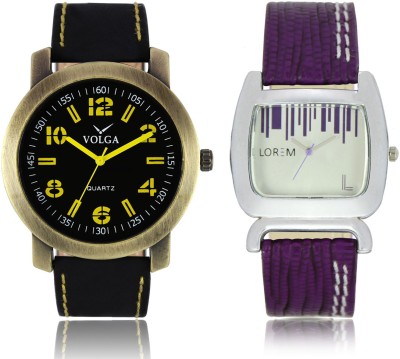 LOREM VL33LR207 New Latest Stylish Designer Leather Belt Attractive Different Combo Watch  - For Men & Women   Watches  (LOREM)
