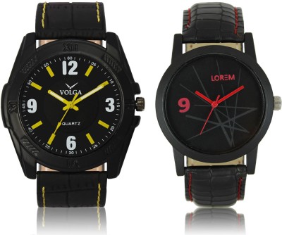 LOREM VL17LR08 New Latest Stylish Designer Leather Belt Attractive Different Combo Watch  - For Men   Watches  (LOREM)