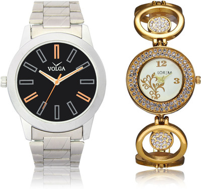 

LOREM VL01LR204 New Latest Stylish Designer Metal Belt Attractive Different Combo Watch - For Men & Women