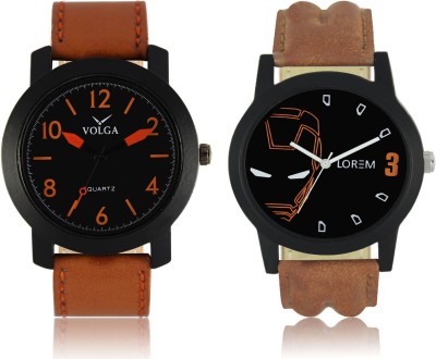 LOREM VL19LR04 New Latest Stylish Designer Leather Belt Attractive Different Combo Watch  - For Men   Watches  (LOREM)