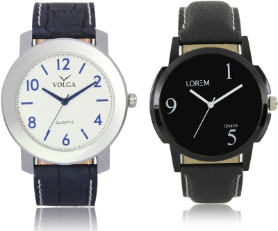 LOREM VL11LR06 New Latest Stylish Designer Leather Belt Attractive Different Combo Watch  - For Men   Watches  (LOREM)