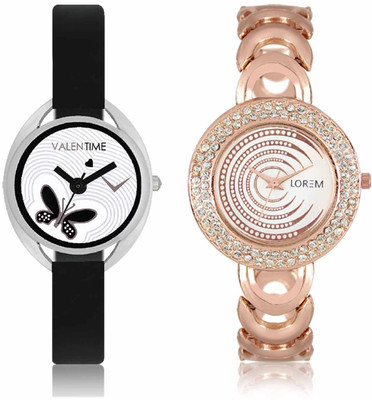 

LOREM WAT-W06-0202-W07-0001-COMBOLOREMWhite::White Designer Stylish Shape Best Offer Bracelet Combo Watch - For Women