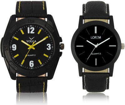 LOREM VL17LR05 New Latest Stylish Designer Leather Belt Attractive Different Combo Watch  - For Men   Watches  (LOREM)