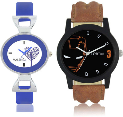 

LOREM WAT-W06-0004-W07-0029-COMBOLOREMBlack::White Designer Stylish Shape Best Offer Combo Couple Watch - For Men & Women