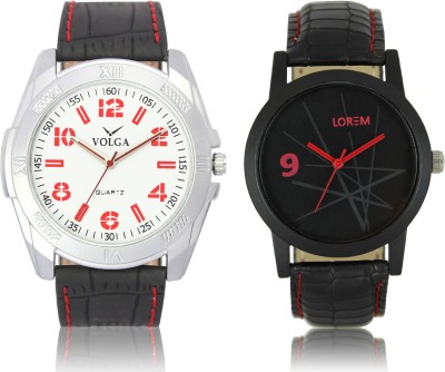 LOREM VL29LR08 New Latest Stylish Designer Leather Belt Attractive Different Combo Watch  - For Men   Watches  (LOREM)