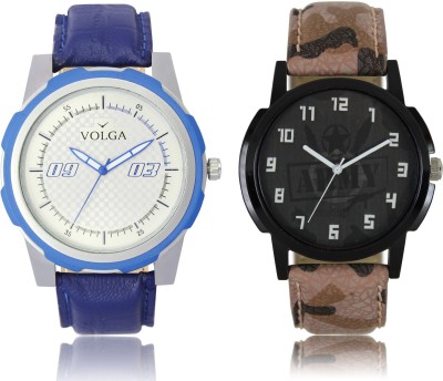 LOREM VL41LR03 New Latest Stylish Designer Leather Belt Attractive Different Combo Watch  - For Men   Watches  (LOREM)