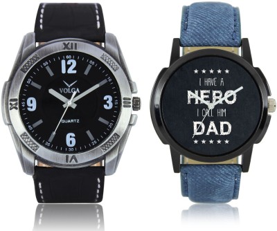 LOREM VL34LR07 New Latest Stylish Designer Leather Belt Attractive Different Combo Watch  - For Men   Watches  (LOREM)