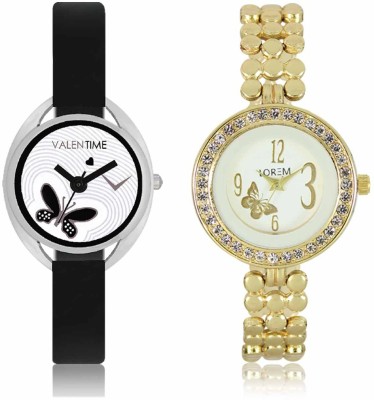 LOREM WAT-W06-0203-W07-0001-COMBOLOREMWhite::White Designer Stylish Shape Best Offer Bracelet Combo Watch  - For Women   Watches  (LOREM)