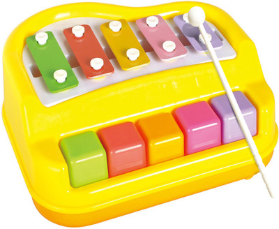 

PRESENTSALE Happy 5 key Xylophone yellow toy for kids(Yellow)