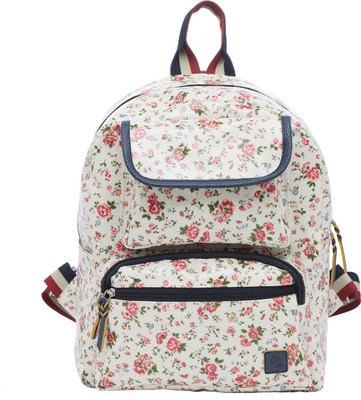 

Walletsnbags Floral Waterproof Canvas 3 L Backpack(Blue)