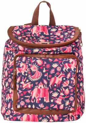 

Chumbak Bohemian Jungle Square 5 L Backpack(Purple)