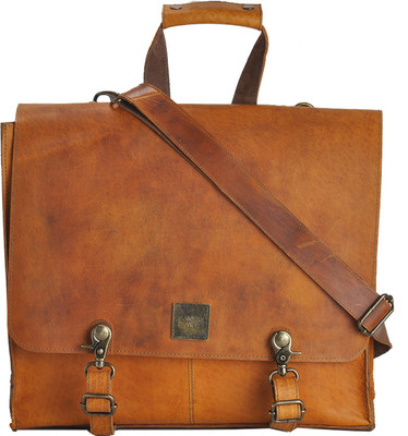 

CANVAS & AWL CA297ABRN Waterproof Shoulder Bag(Brown, 15 inch)
