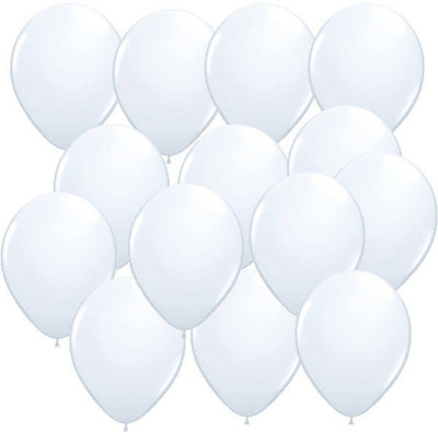

NHR Solid WHTB50 Balloon(White, Pack of 50)