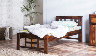 

Induscraft Solid Wood Single Bed(Finish Color - Brown)