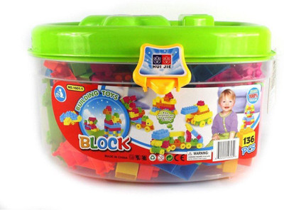 

Munchkinz Deluxe Fun Building Blocks Play Set - 136 Pieces(Multicolor)
