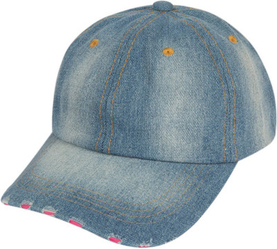HANDCUFFS Handcuffs Denim Baseball Adjustable Vintage Cap For Men/Women- Blue Cap