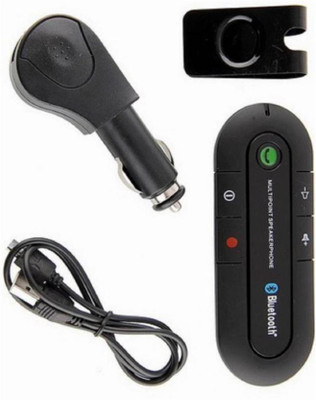 

DEZIRE v3.0 Car Bluetooth Device with Transmitter, Audio Receiver, Car Charger, 3.5mm Connector, USB Cable, Adapter Dongle(Black)