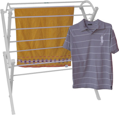 

Pull 'n' Dry Pull 'n' Dry Stand Deluxe 4 Ft High Clothes Stand Steel Floor Cloth Dryer Stand(White)