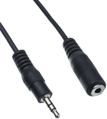 

Pi World Premium Stereo Audio Extension Cable 3.5mm Male to 3.5mm Female Mp3 Car - 3 AUX Cable(Black)