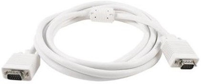 

ROQ 3 MtrHigh Quality Male VGA to Male VGA Cable(Compatible with Mobile, Laptop, Tablet, Mp3, Gaming Device, White)