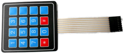 

LogicInside 4x4 Membrane Keypad - Key Printed without ABCD Educational Electronic Hobby Kit