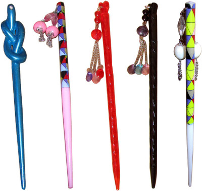 

Vatsalya Creation combo of juda sticks Bun Stick(Multicolor)