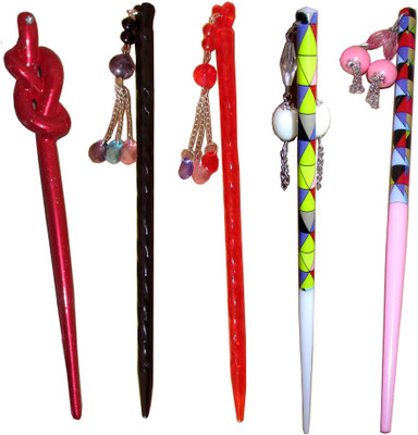 

Vatsalya Creation combo of juda sticks Bun Stick(Multicolor)