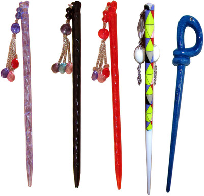 

Vatsalya Creation combo of juda sticks Bun Stick(Multicolor)
