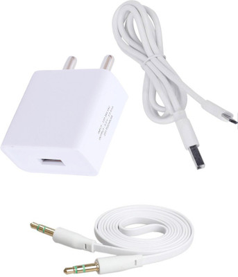 TROST Wall Charger Accessory Combo for Moto G4 Plus(White)