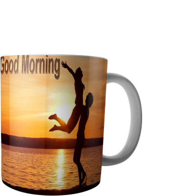 

RD Creations Specially Designed Good Morning Coffee PWMGM2094 Ceramic Mug(300 ml), Multicolor