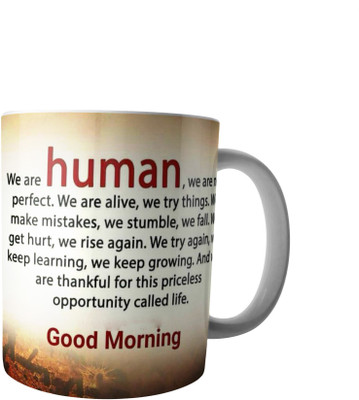 

RD Creations Specially Designed Good Morning Coffee PWMGM2089 Ceramic Mug(300 ml), Multicolor