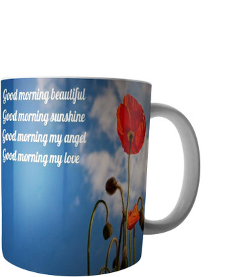 

RD Creations Specially Designed Good Morning Coffee PWMGM2104 Ceramic Mug(300 ml), Multicolor