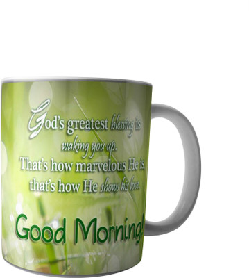 

RD Creations Specially Designed Good Morning Coffee PWMGM2075 Ceramic Mug(300 ml), Multicolor