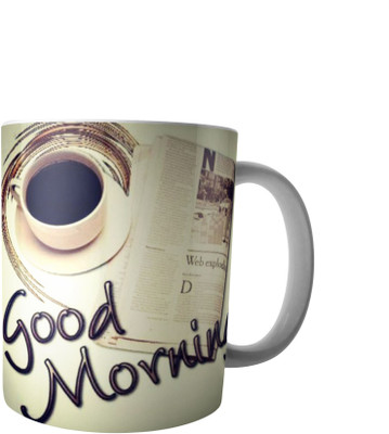 

RD Creations Specially Designed Good Morning Coffee PWMGM2078 Ceramic Mug(300 ml), Multicolor