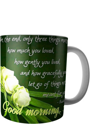 

RD Creations Specially Designed Good Morning Coffee PWMGM2096 Ceramic Mug(300 ml), Multicolor