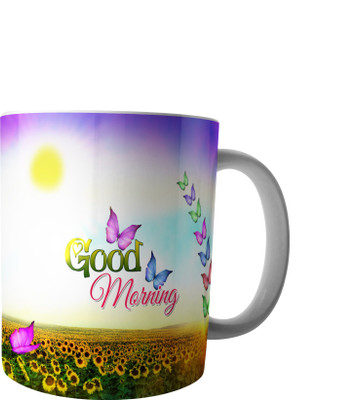 

RD Creations Specially Designed Good Morning Coffee PWMGM2116 Ceramic Mug(300 ml), Multicolor