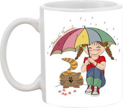 

Ashvah Cartoon 870 Ceramic Mug(350 ml), White