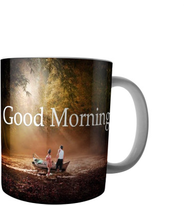 

RD Creations Specially Designed Good Morning Coffee PWMGM2056 Ceramic Mug(300 ml), Multicolor