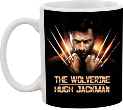 

Ashvah The Wolverine Ceramic Mug(350 ml), White