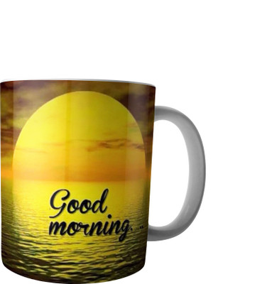 

RD Creations Specially Designed Good Morning Coffee PWMGM2019 Ceramic Mug(300 ml), Multicolor