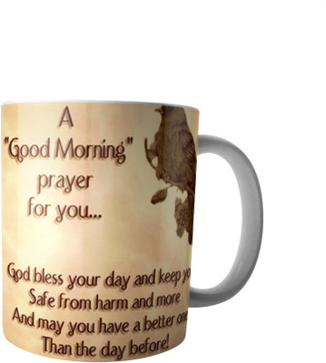 

RD Creations Specially Designed Good Morning Coffee PWMGM2074 Ceramic Mug(300 ml), Multicolor