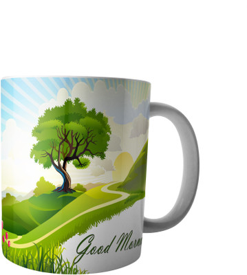 

RD Creations Specially Designed Good Morning Coffee PWMGM2049 Ceramic Mug(300 ml), Multicolor