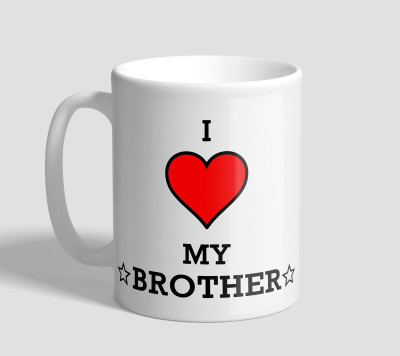 

TheMugs BroSis Ceramic Mug(330 ml), White