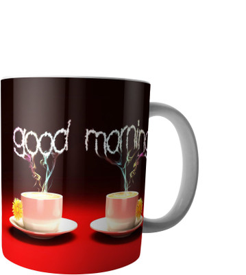 

RD Creations Specially Designed Good Morning Coffee PWMGM2023 Ceramic Mug(300 ml), Multicolor