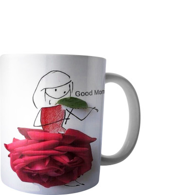 

RD Creations Specially Designed Good Morning Coffee PWMGM2110 Ceramic Mug(300 ml), Multicolor