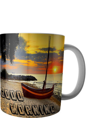 

RD Creations Specially Designed Good Morning Coffee PWMGM2032 Ceramic Mug(300 ml), Multicolor
