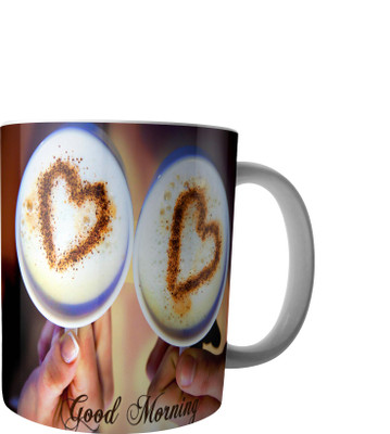 

RD Creations Specially Designed Good Morning Coffee PWMGM2033 Ceramic Mug(300 ml), Multicolor