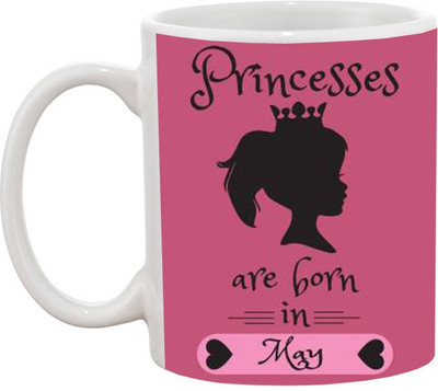 

Ashvah Princess Are Born in May Ceramic Mug(350 ml), White