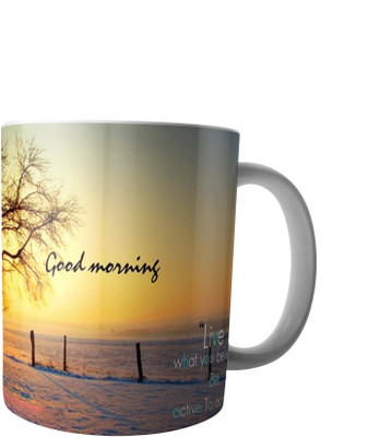 

RD Creations Specially Designed Good Morning Coffee PWMGM2039 Ceramic Mug(300 ml), Multicolor