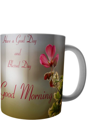 

RD Creations Specially Designed Good Morning Coffee PWMGM2025 Ceramic Mug(300 ml), Multicolor